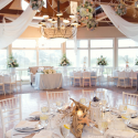 restaurant venue decorated tables and chairs for wedding